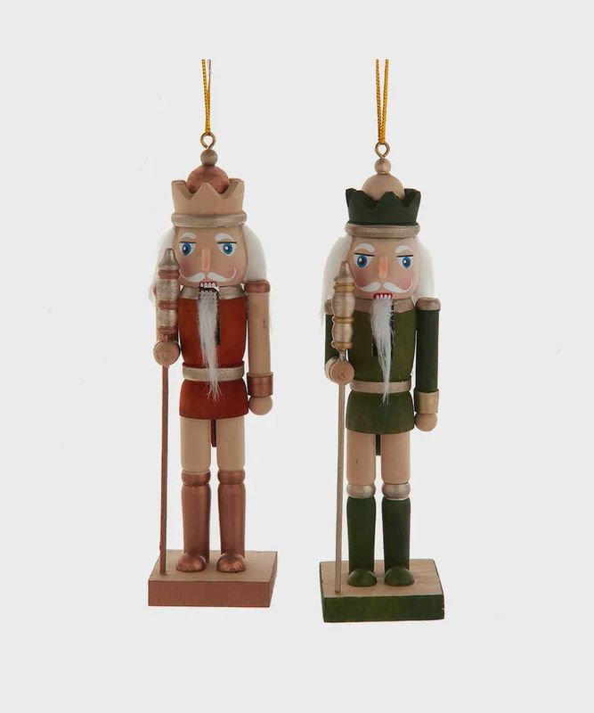 6&quot; Nutcracker Brown/ Green Ornament