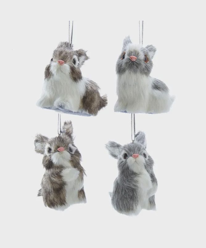 Plush Furry Bunny Ornaments