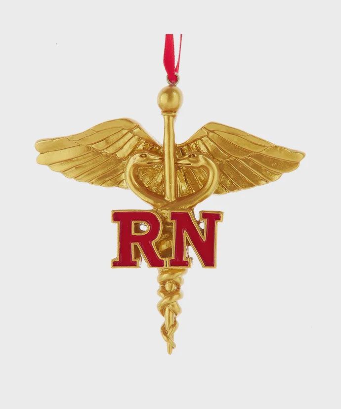 Gold  Nurse Ornament