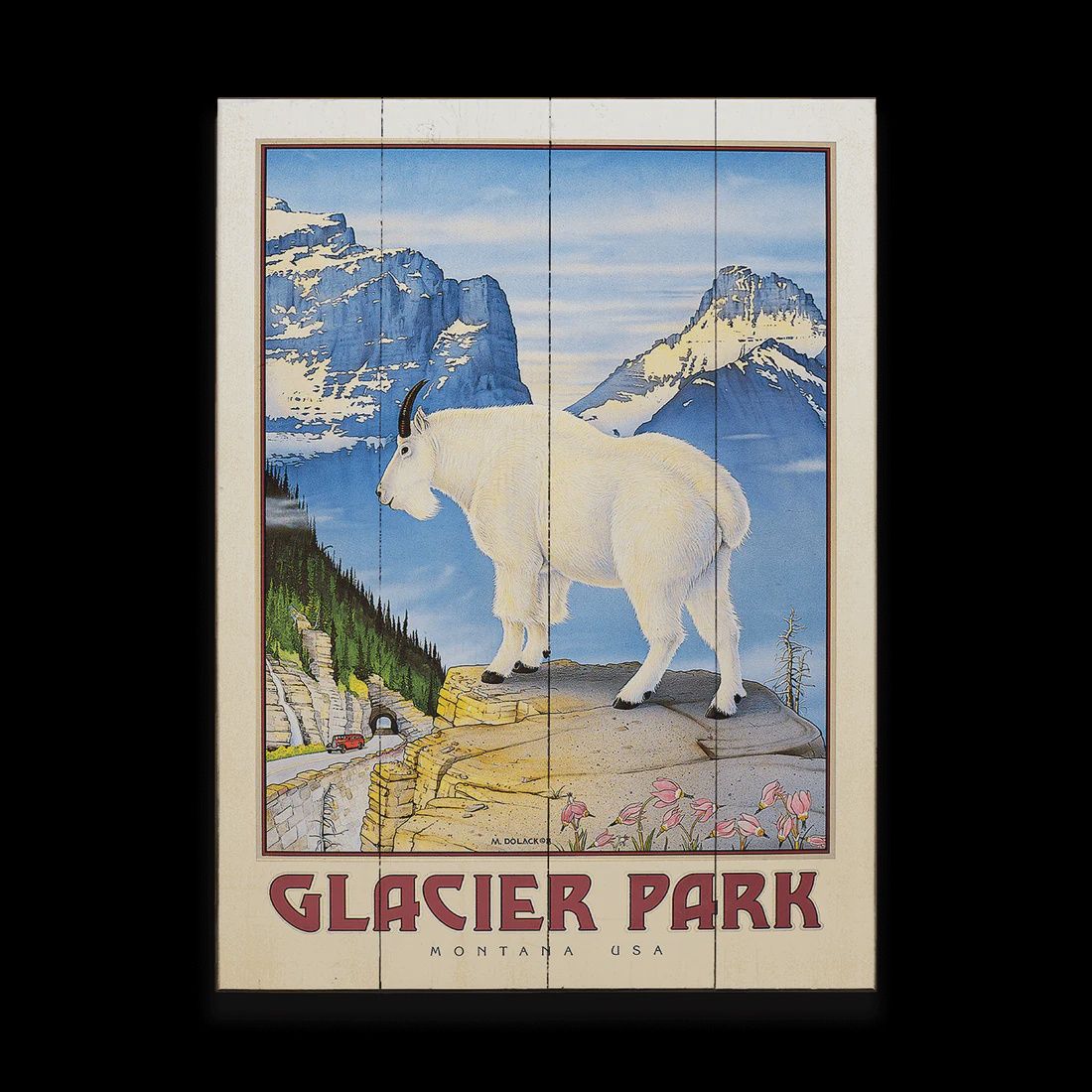 Mountain Goat Sign by Monte Dolack