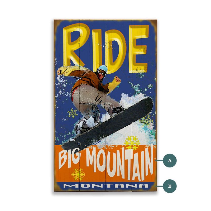 Ride Snowboard Sign