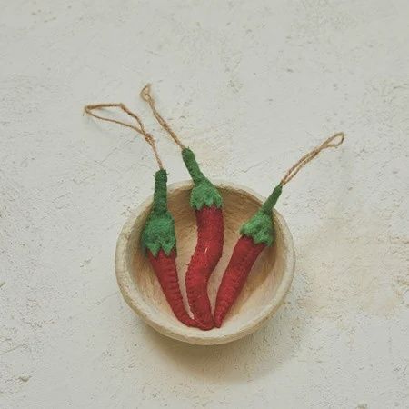 Chili Pepper Ornament - Wool Felt