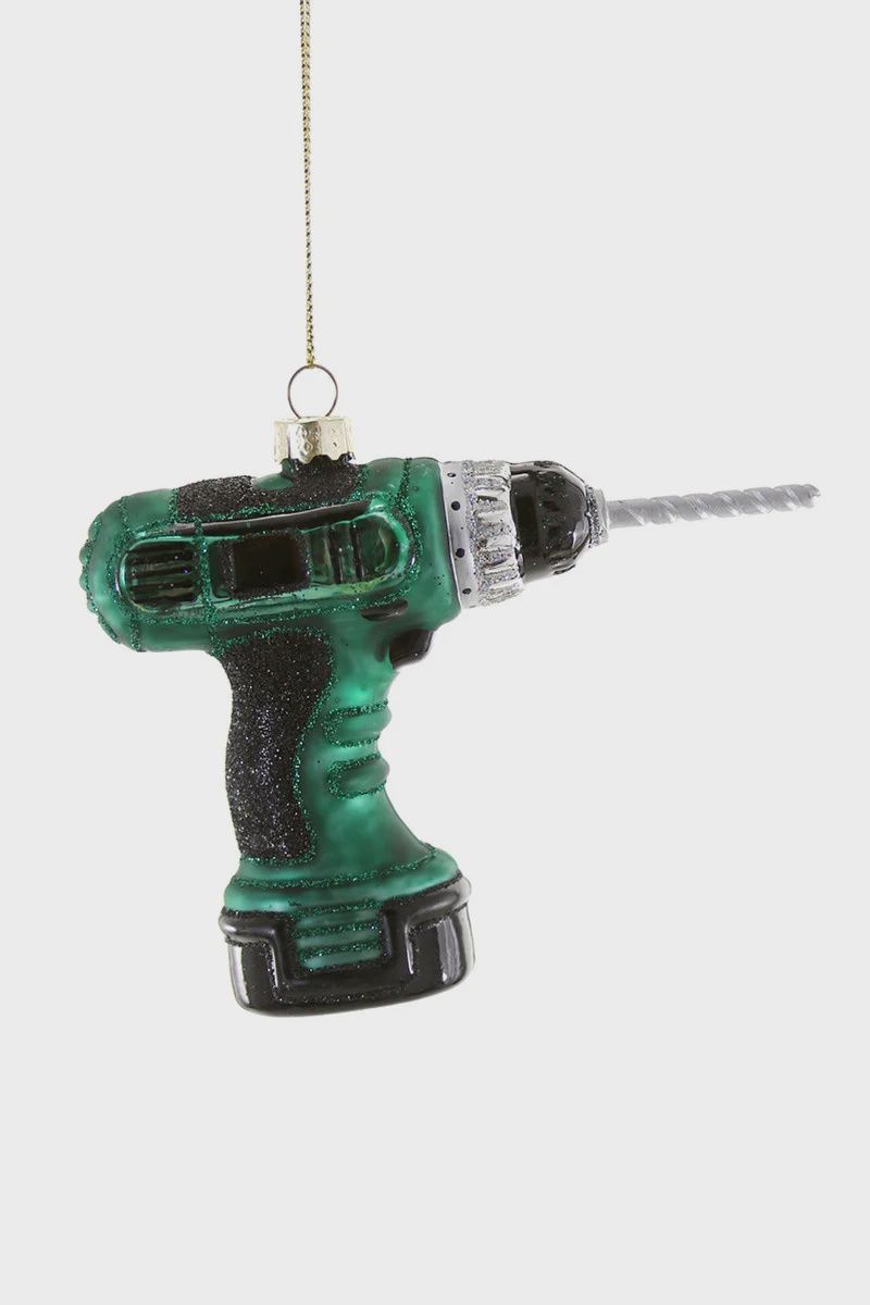 Cordless Green Drill Ornament