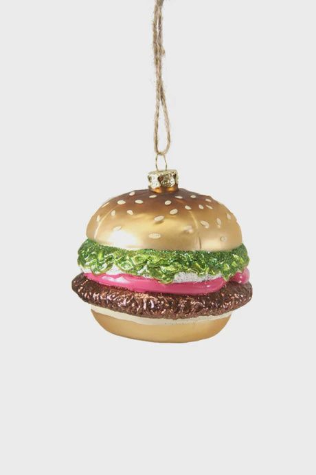 Glass Hamburger Ornament