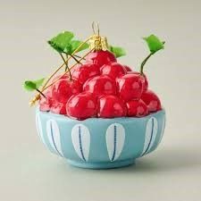 Bowl of Cherries Ornament