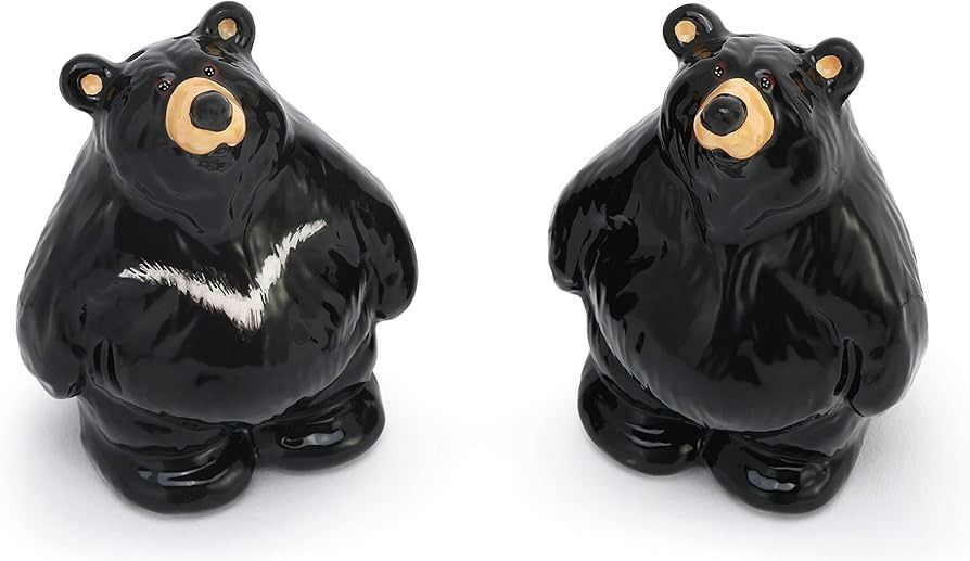 Black Bear Salt &amp; Pepper Shakers