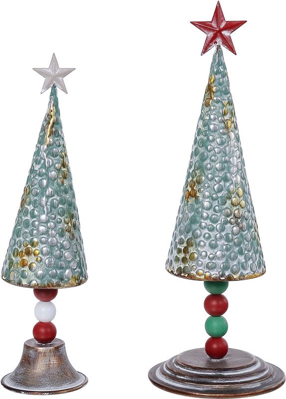 Metal Cone-Shaped Christmas Tree