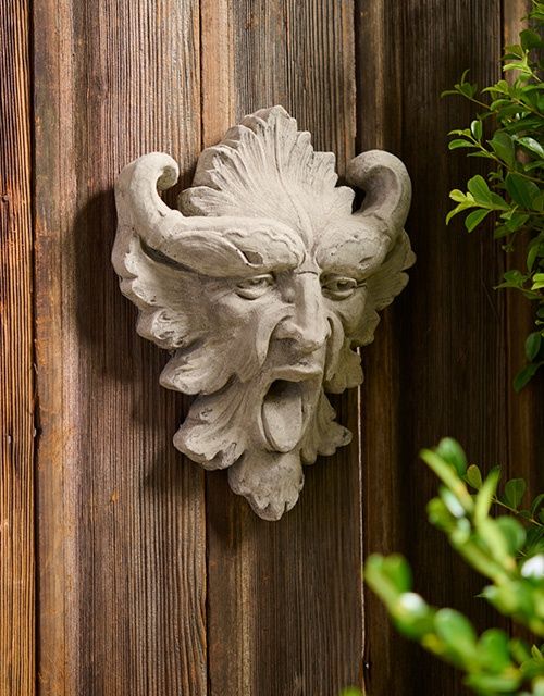 Stone Gargoyle Wall Plaque