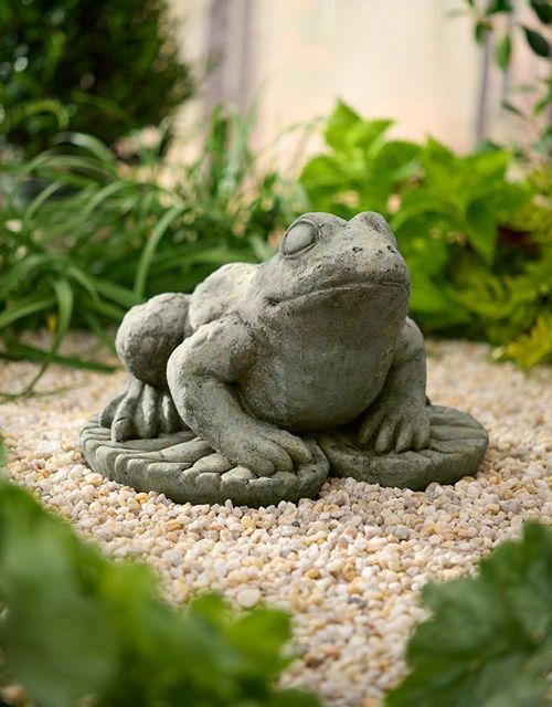 Stone X Large Lily Pad Frog