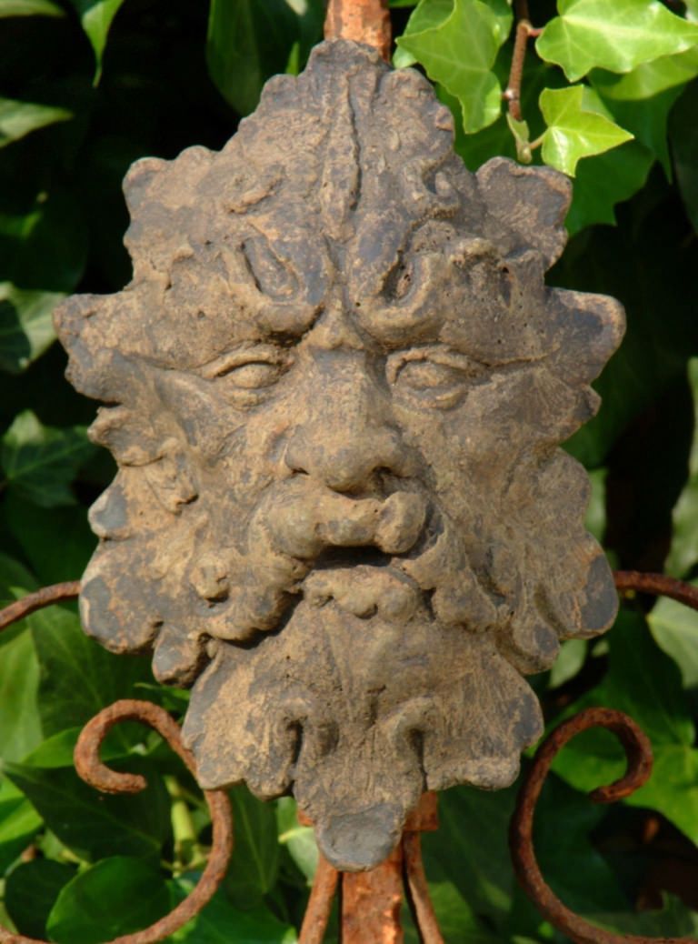 Stone Leaf Man Plaque