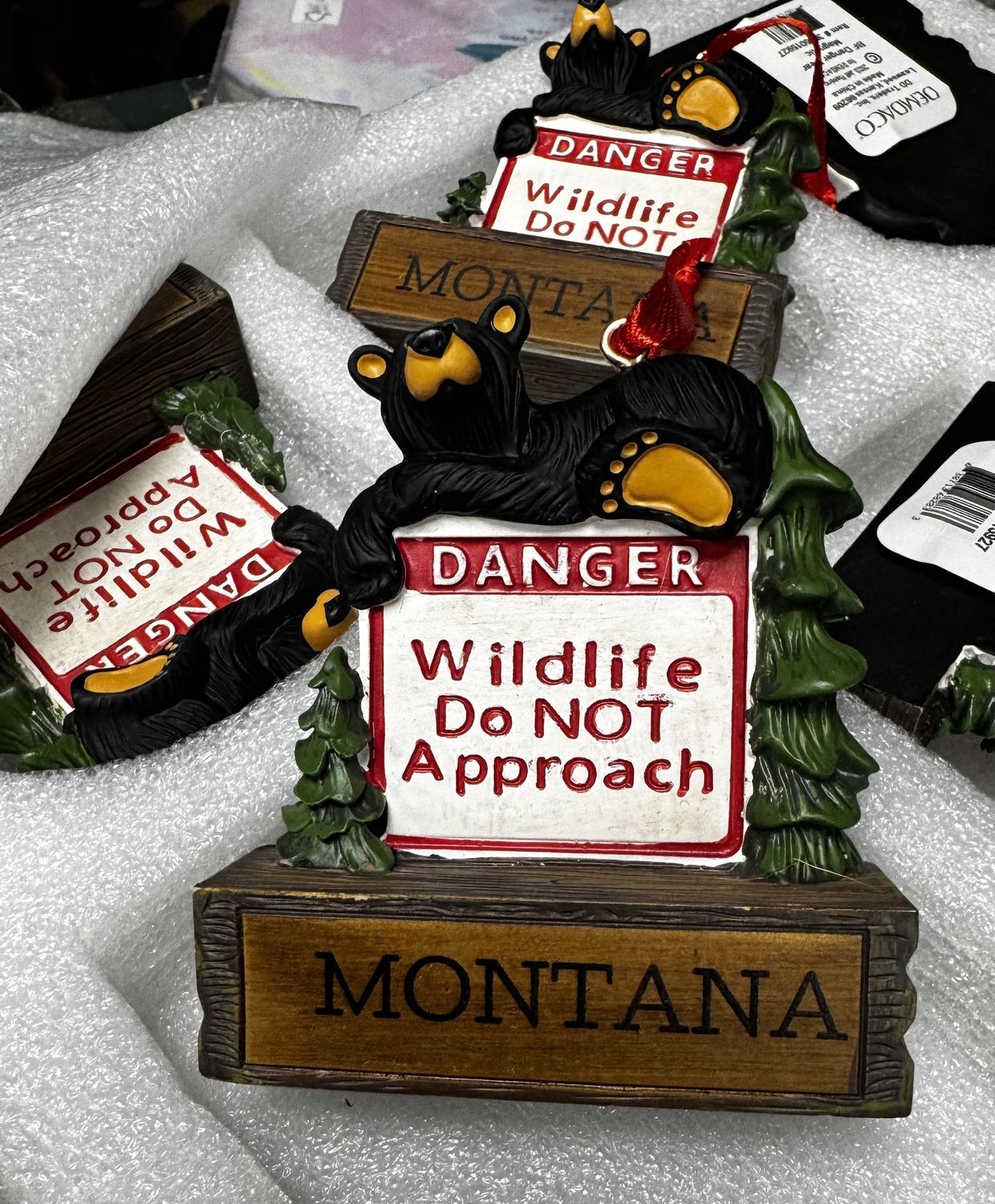 Danger Bear Montana Ornament