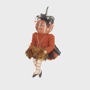 Cloth Figure Lucille Pumpkin Head