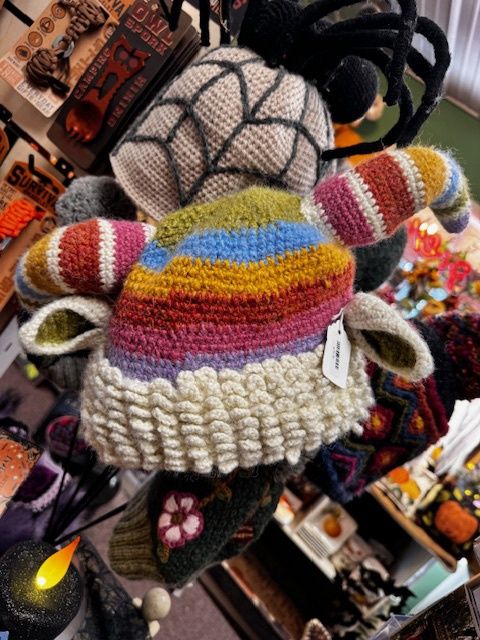 Rainbow Ram Hat with Horns