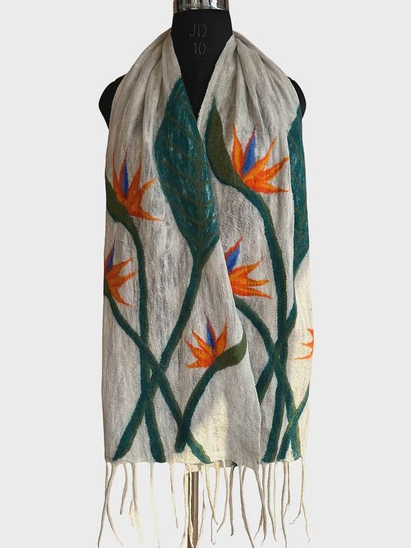 Wearable Art! Birds of Paradise Scarf