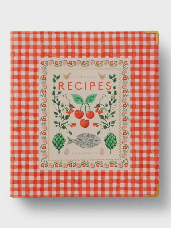 Cherry Framed Recipe Binder