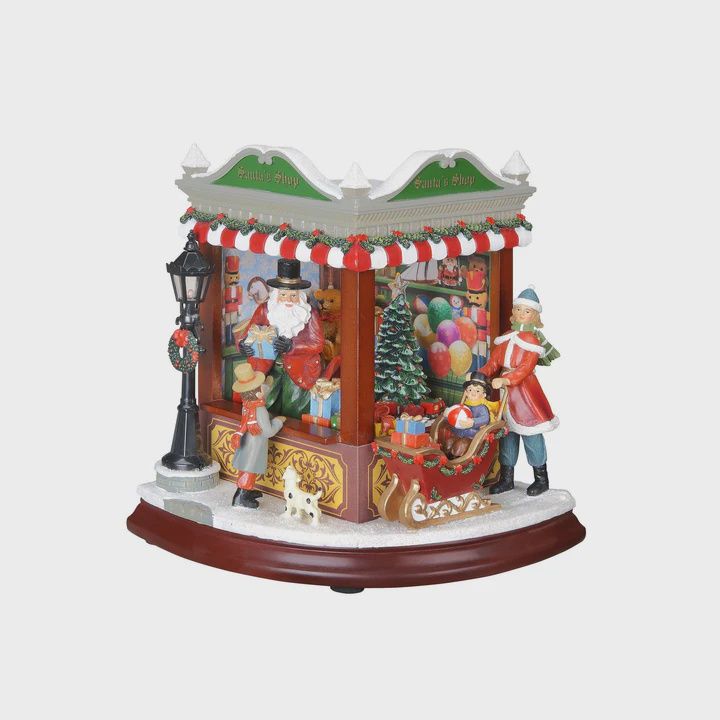 Vintage Music Box, Santa&#39;s Corner Shop