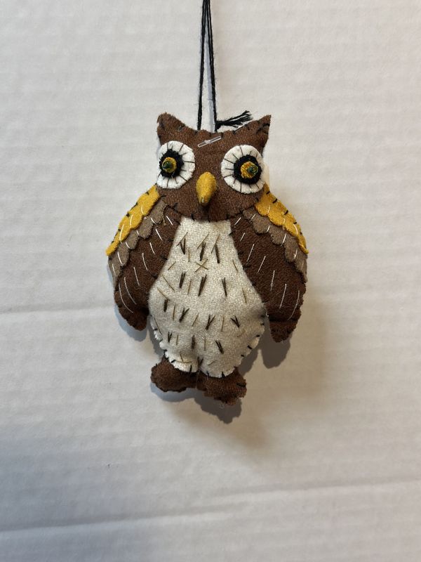 Felt Owl Ornament