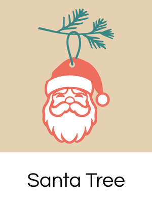 Santa and Snowman Tree