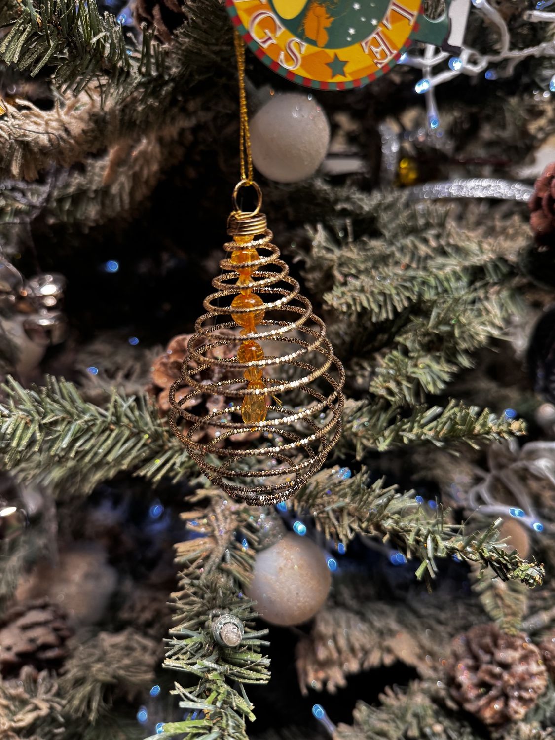 Gold Slink Bell Ornament