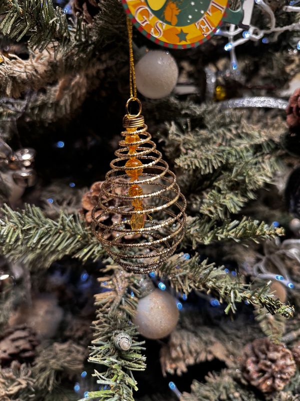 Gold Slink Bell Ornament
