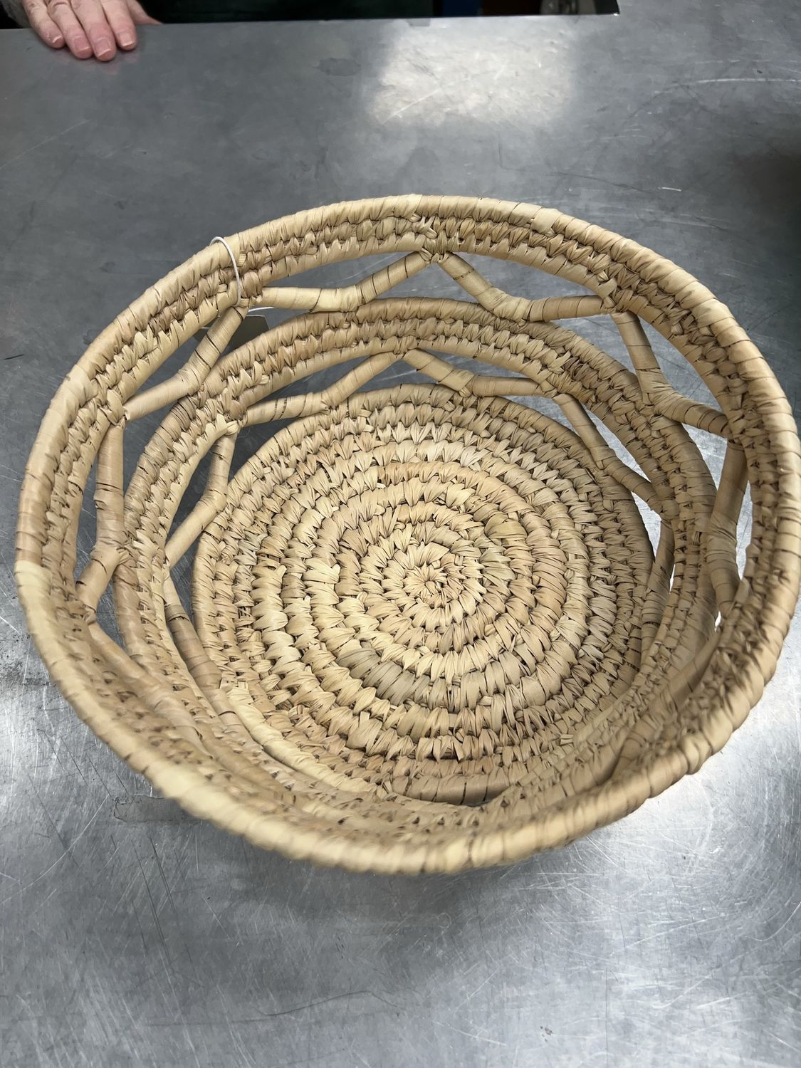 Handwoven Round Basket