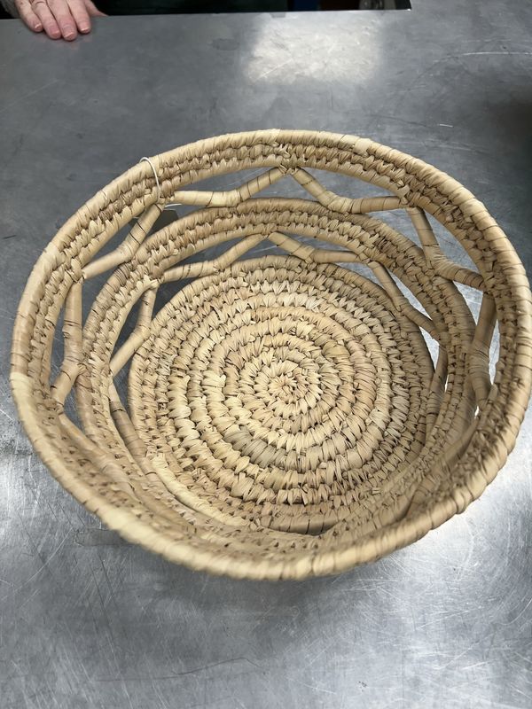 Handwoven Round Basket