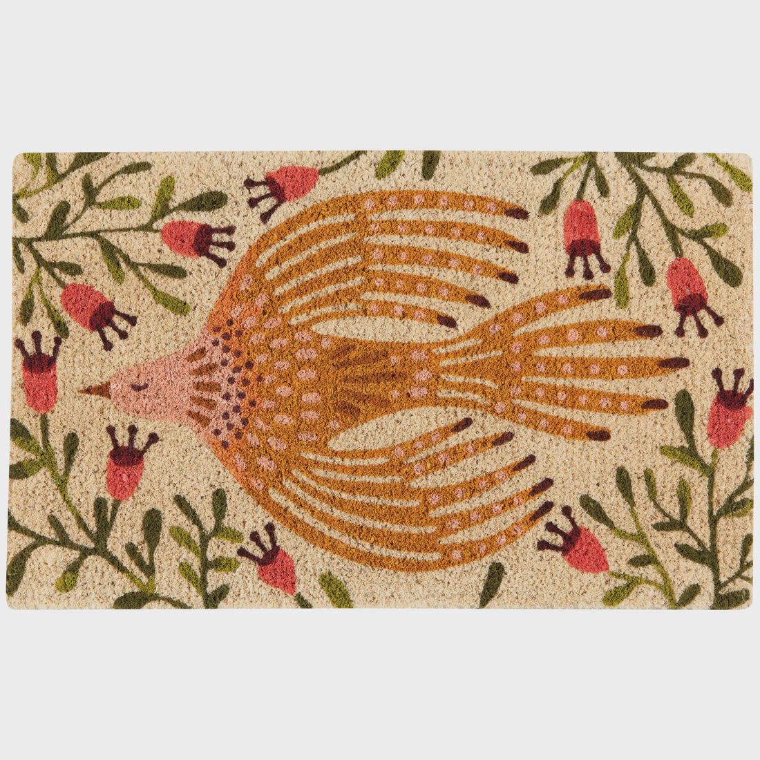 Vintage Flying Bird Doormat - Coir