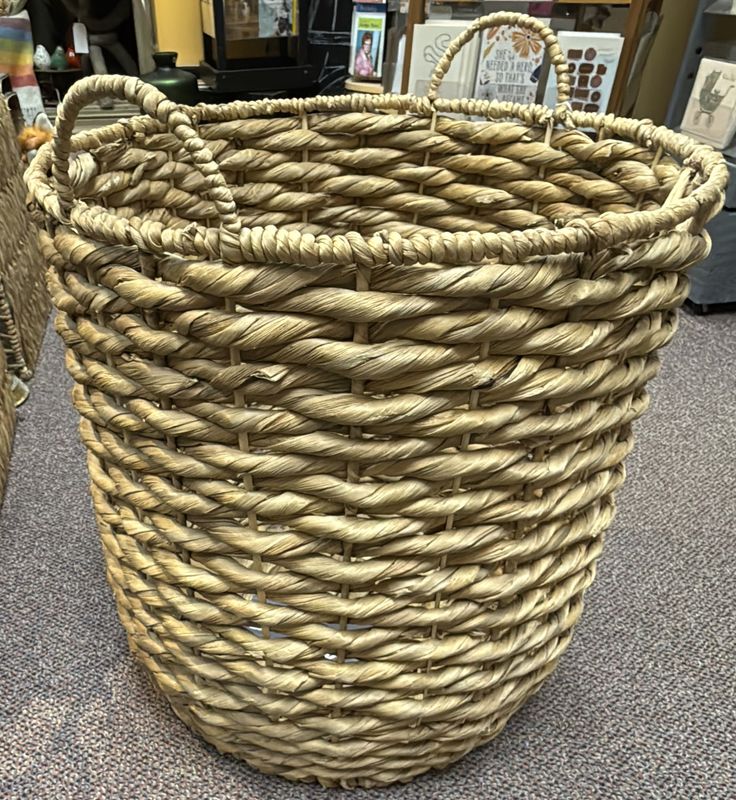 Large Upright Basket with Handles