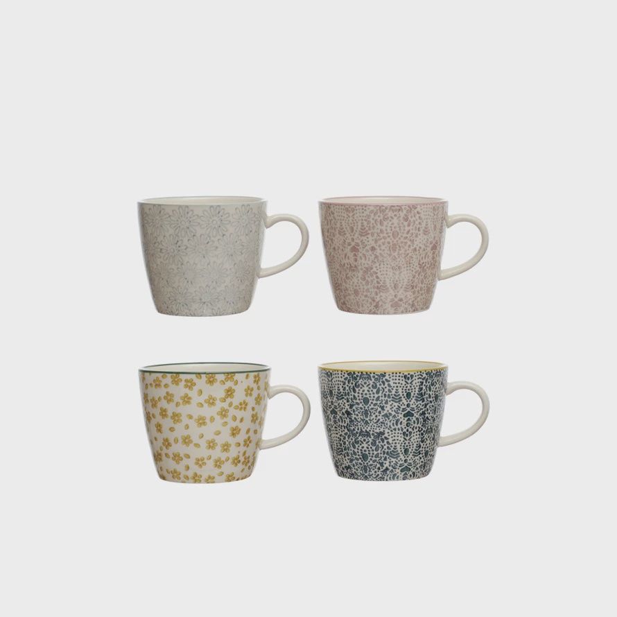 Mug Stoneware Stamped