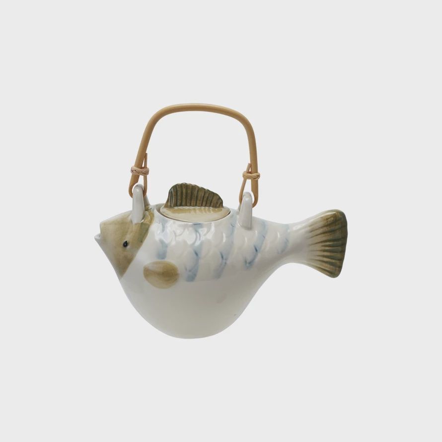 Teapot Fish Shaped with Strainer