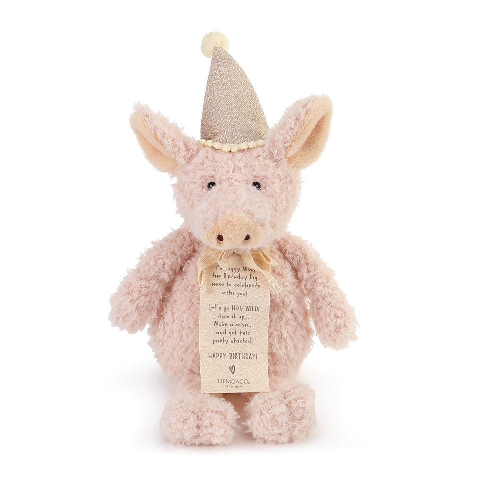 Plush Piggy Wigg the Birthday Pig