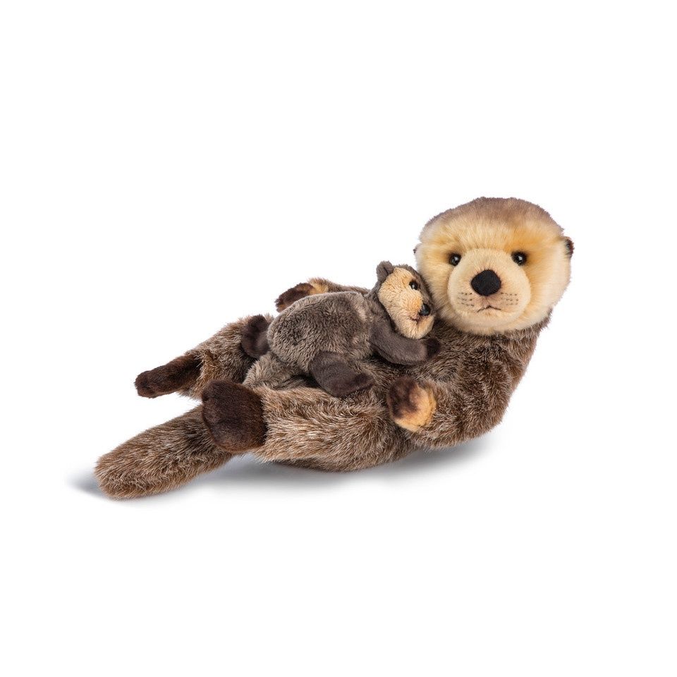 Plush Otter &amp; Baby