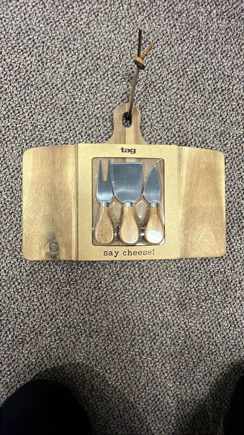 Cutting Board with Utensils