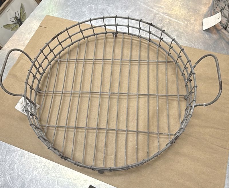 Industrial Round Metal Tray