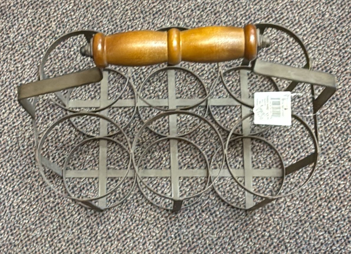 Wine Bottle Metal Basket