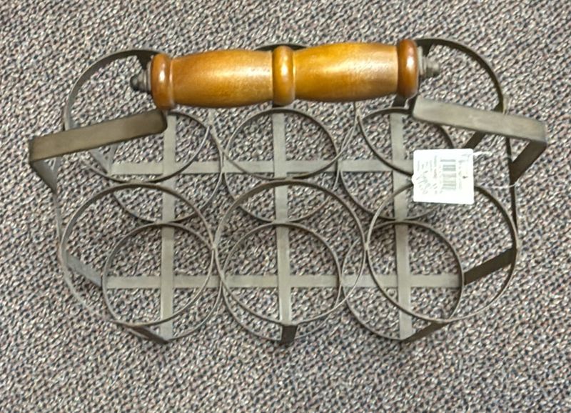Wine Bottle Metal Basket