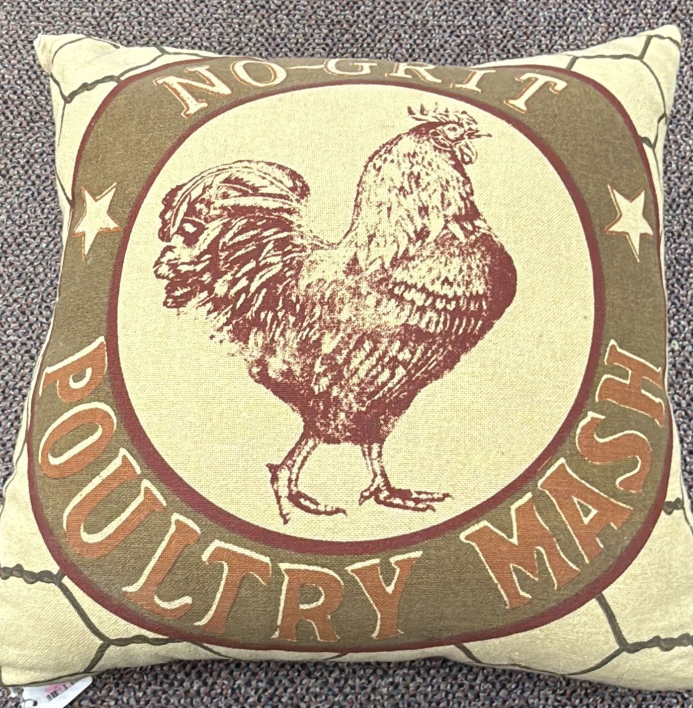 Pillow - Rooster No Grit Poultry Mash
