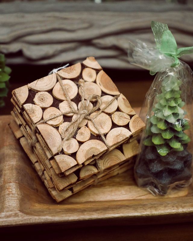 Wood Button (Sliced Branches) Coasters