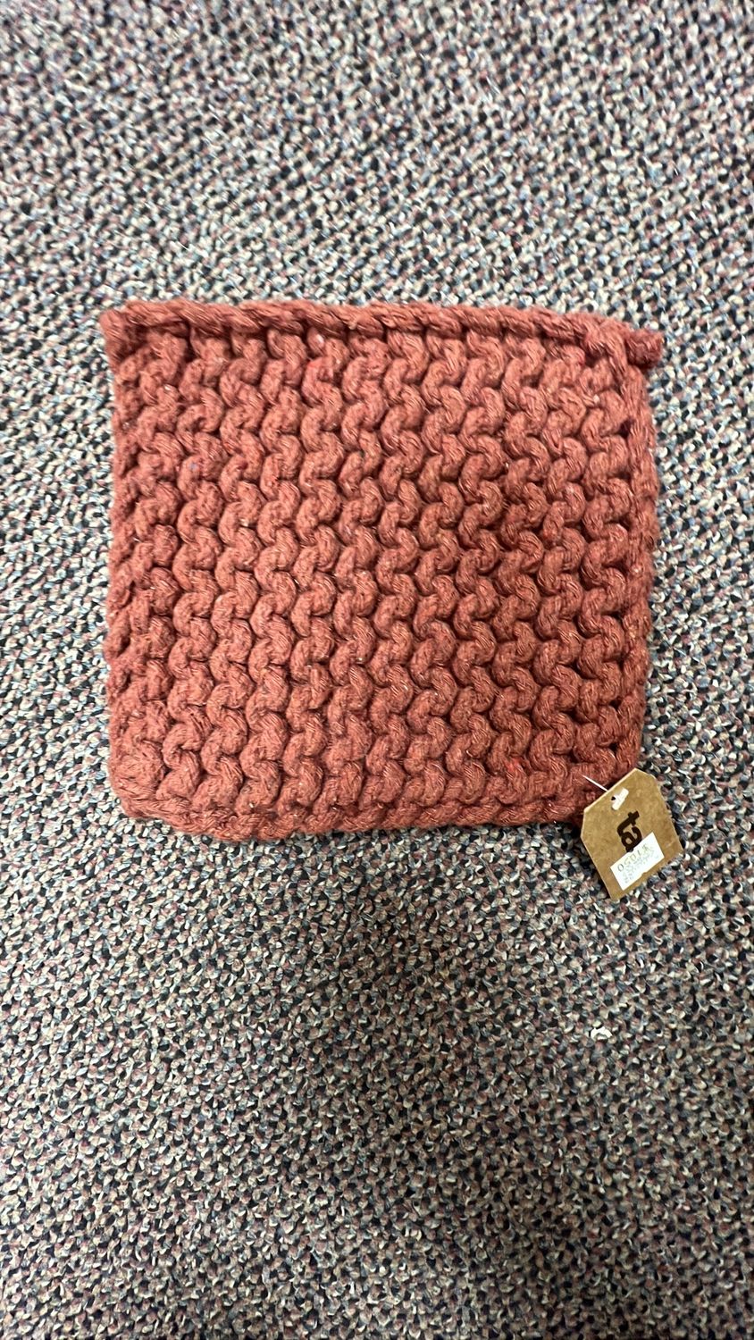 Trivet, Crochet, Chestnut