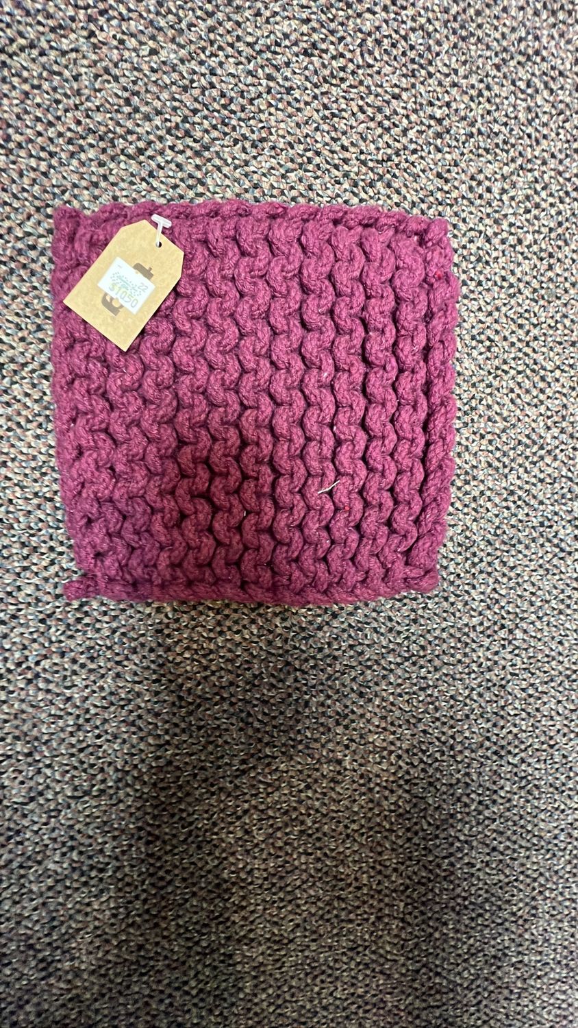 Trivet, Crochet, Plum