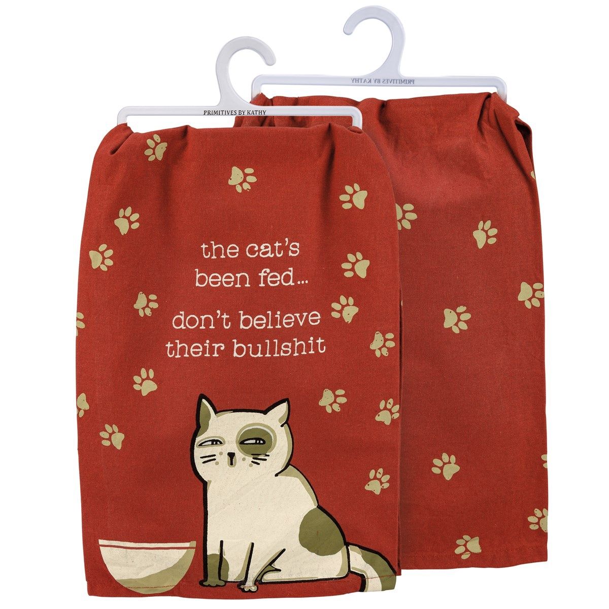 Cat&#39;s Been Fed Dishtowel