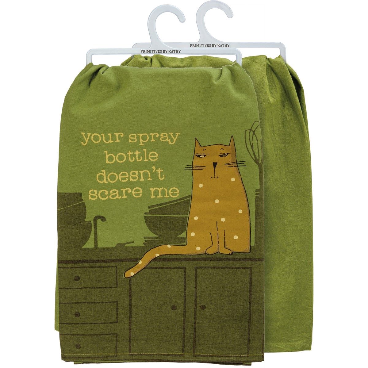 Dish Towel Cat Spray Bottle