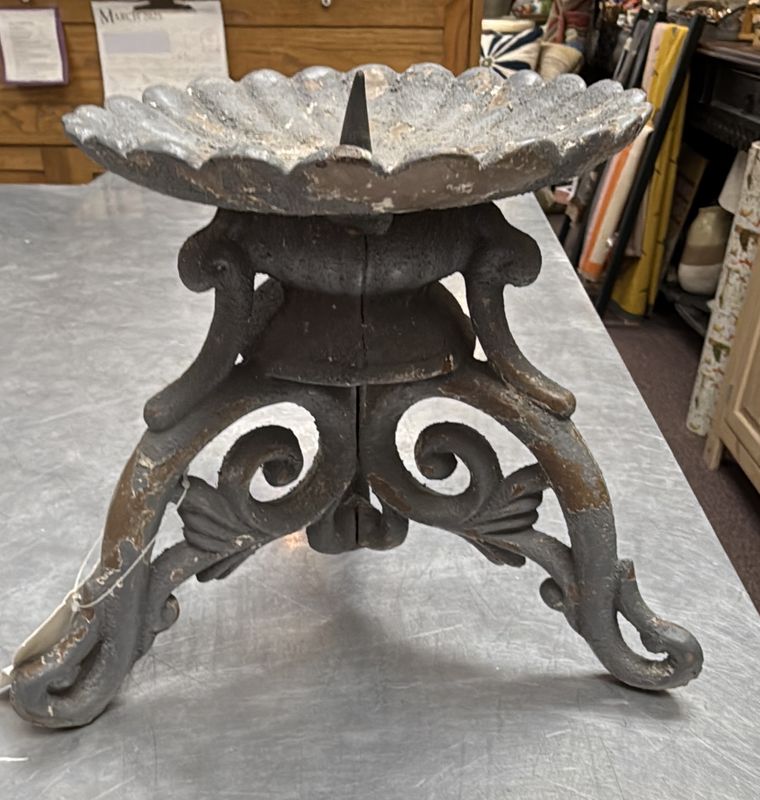 Heavy Iron Tripod Candle holder