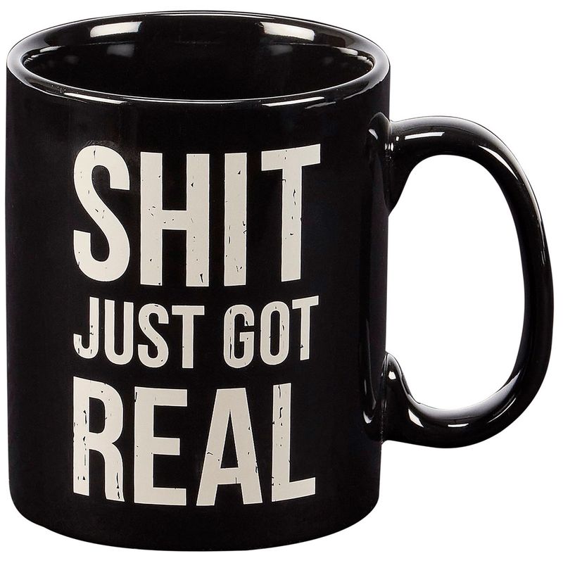 Shit Just Got Real - Large Mug