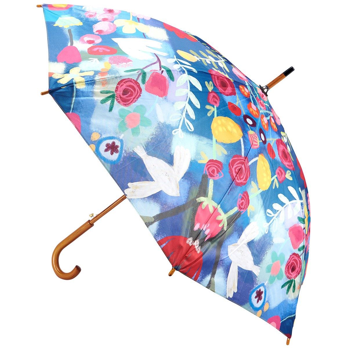 Umbrella, Blue Floral