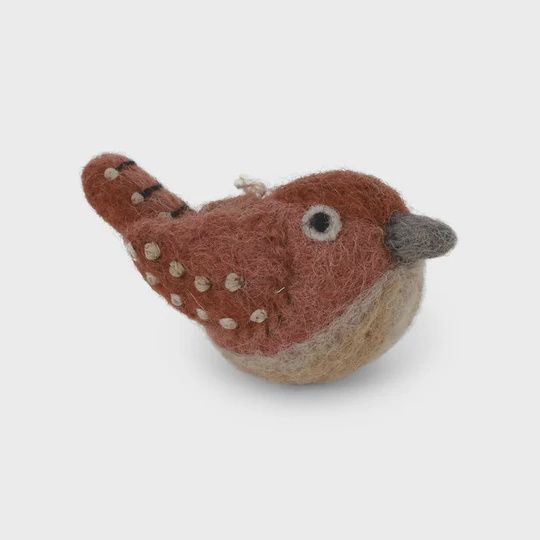 Ornament Wren Rusty Brown