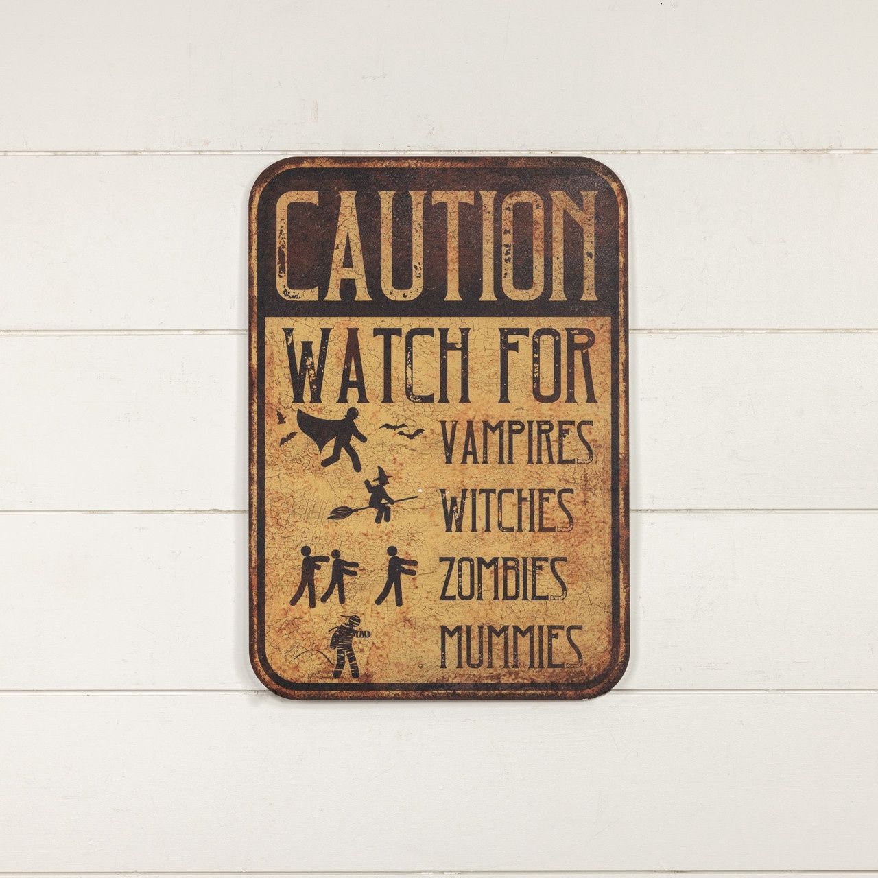 Vampire Caution Sign