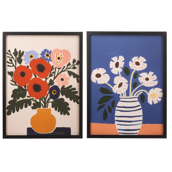 Framed Flower Vase Prints - Contemporary