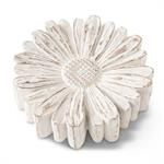 Resin Whitewashed Tabletop Daisy, Size: large 7.25in