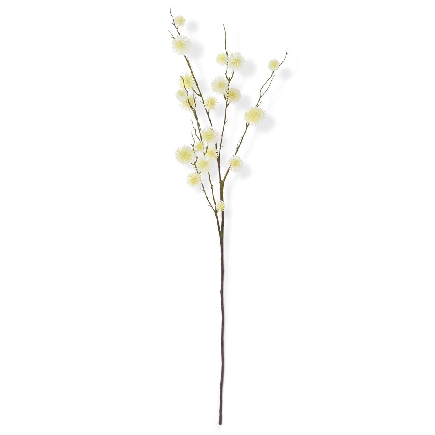 Artificial Cream Sycamore Fruit Ball Stem